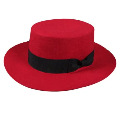 Vintage Ladywool Bowler Cloche Hat Side Bow Wide Brim Soft Bucket 3