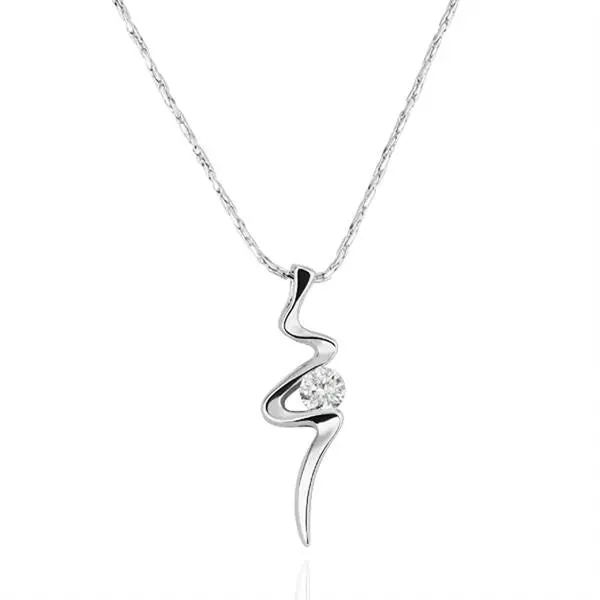 Vintage Love 18K Gold Plated Necklace Inlaid Crystal Bow Maxi Colar Love 42 1
