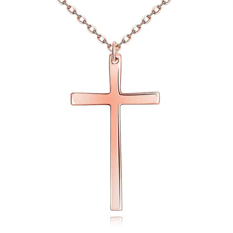 Vintage Love 18K Gold Plated Necklace Women Cross Collane S In Euros246 1