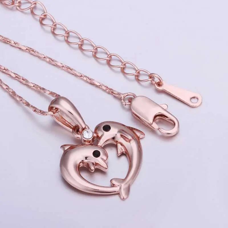 Vintage Love 18K Gold Plating Choker Necklace Goldfish Collares Mujer Joias 2