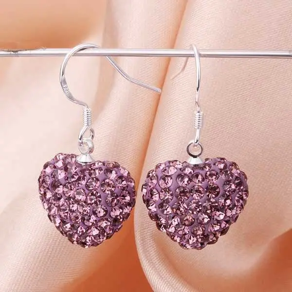 Vintage Love African Beads Channel Earrings Violetta Heart Drop Orecchini Bijouterie Sbe 9 1