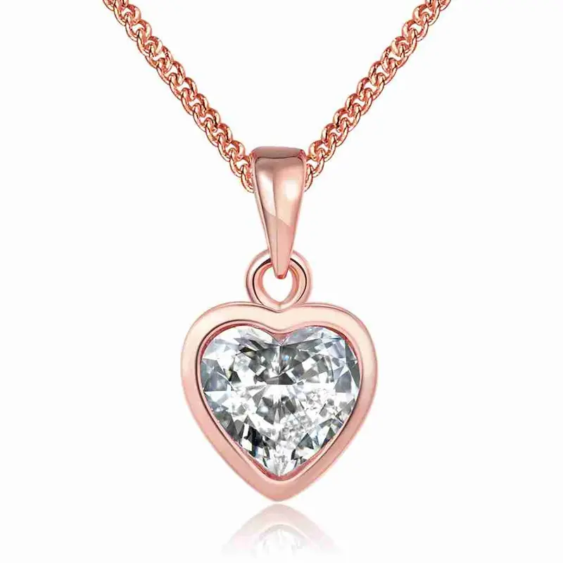 Vintage Love Austrian Crystal Necklaces Hearts Inlaid Crystal Maxi Necklace Collier Plastron Femme 1