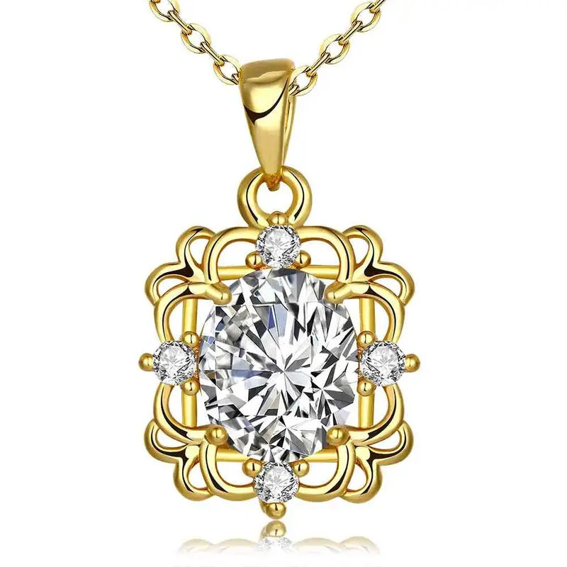 Vintage Love Austrian Crystal Pendant Quartet Lace Collier Femme Wedding Decoration Skgn123 1