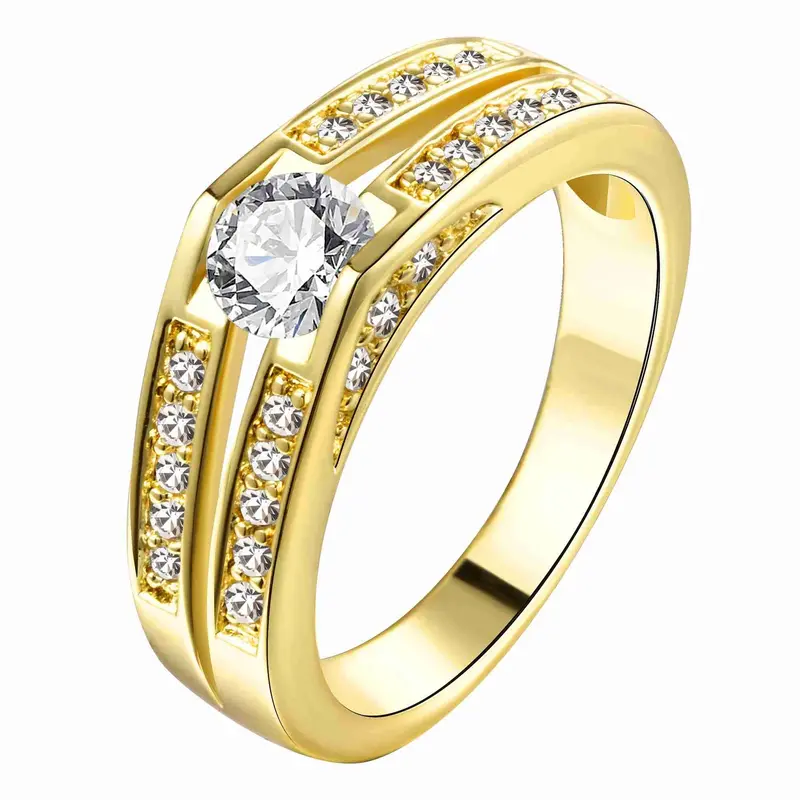 Vintage Love Austrian Crystal Rings For Men Double Crystals With Small Crystals Men Ring Men Jewelry 2