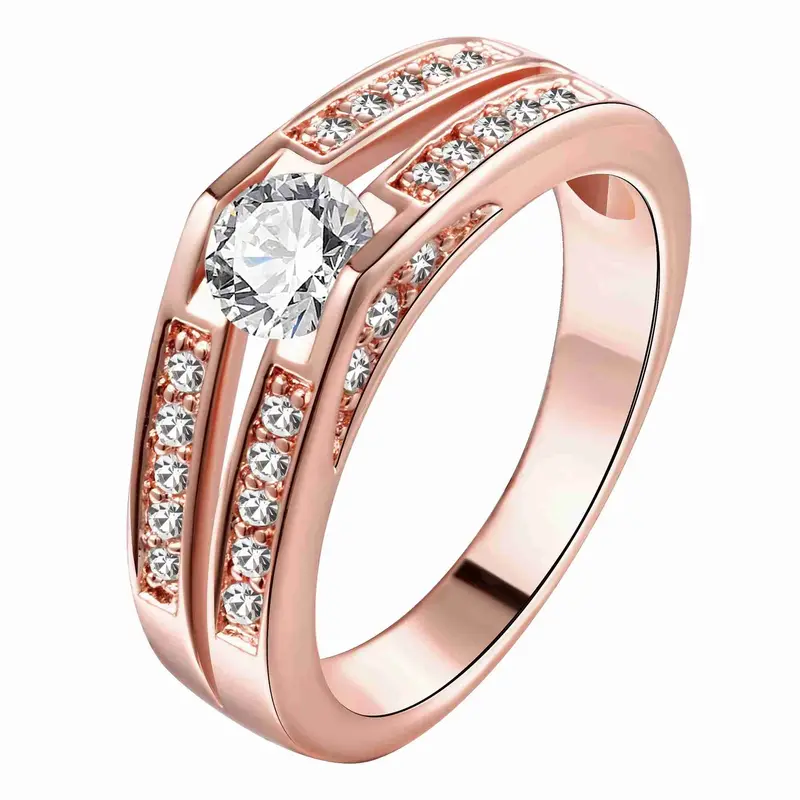 Vintage Love Austrian Crystal Rings For Men Double Crystals With Small Crystals Men Ring Men Jewelry 3
