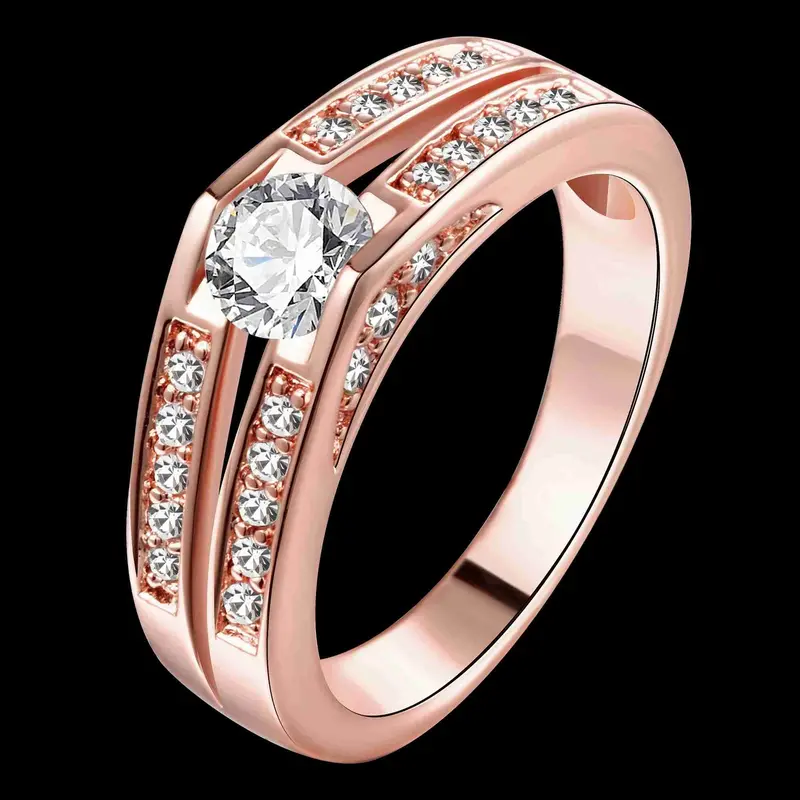 Vintage Love Austrian Crystal Rings For Men Double Crystals With Small Crystals Men Ring Men Jewelry 4