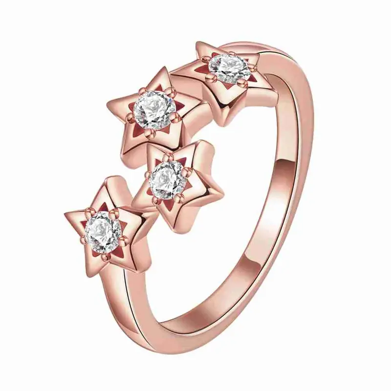 Vintage Love Austrian Crystal Rings For Men Rhinestone Star Anel Masculino Hand Madeball 1
