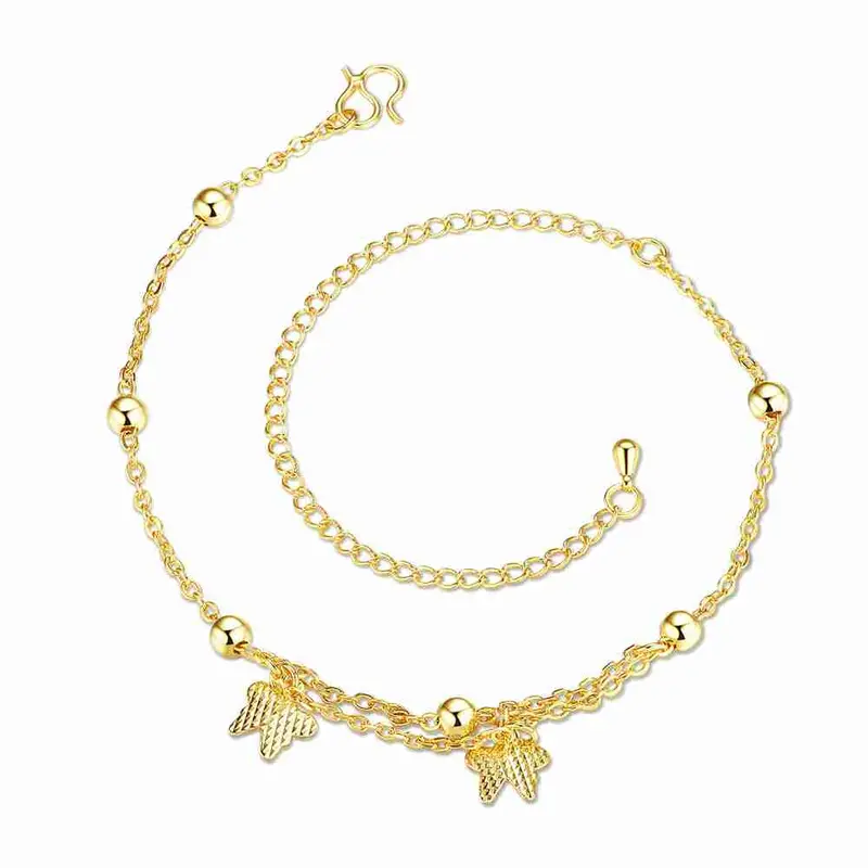 Vintage Love Silver Anklets Hanging Butterfly Leg Bracelet Fine Jewelry Hba 12 1