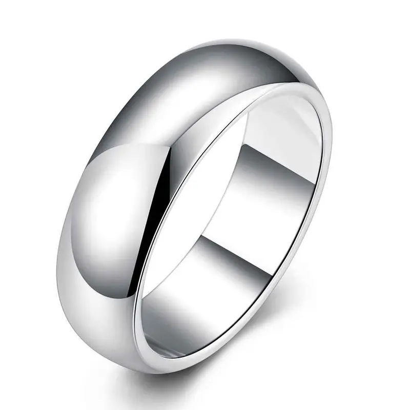 Vintage Love Silver Rings Glossy Round Anel De Ouro Collier Plastron  25 1