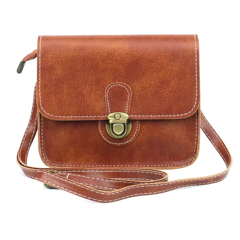 Vintage Mini Leather Handbags Clutch Luxury Handbags Women Bags Designer Women Messenger Bags Crossbody Lock Bolsa Feminina 1