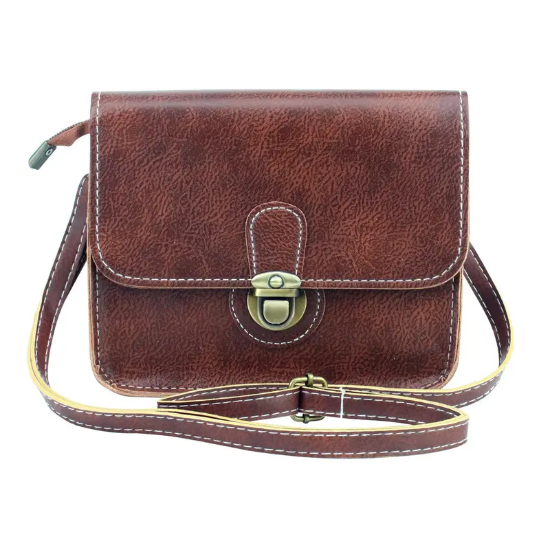 Vintage Mini Leather Handbags Clutch Luxury Handbags Women Bags Designer Women Messenger Bags Crossbody Lock Bolsa Feminina 2