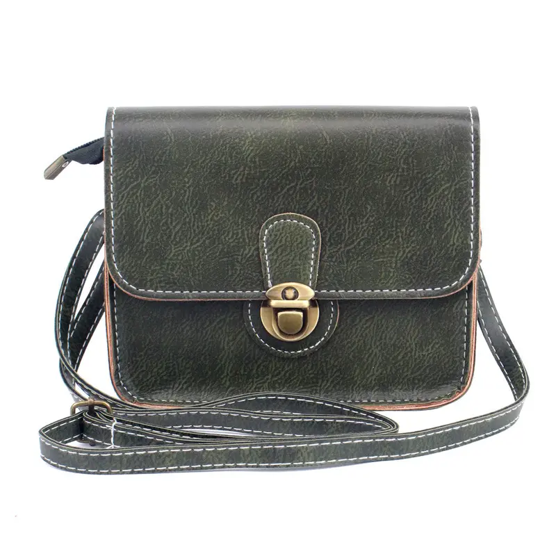 Vintage Mini Leather Handbags Clutch Luxury Handbags Women Bags Designer Women Messenger Bags Crossbody Lock Bolsa Feminina 3