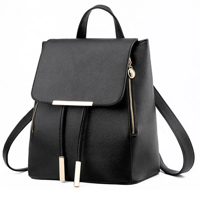 Vintage Practical Women Girl Leather Backpacks Schoolbags Travel Shopping Shoulder Bag Mochila Feminina 2