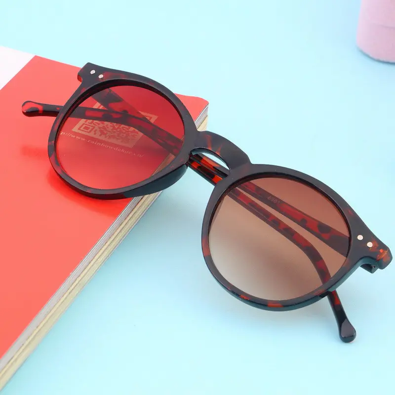 Vintage Retro Mirror Lens Round Glasses Steampunk Sunglasses 5