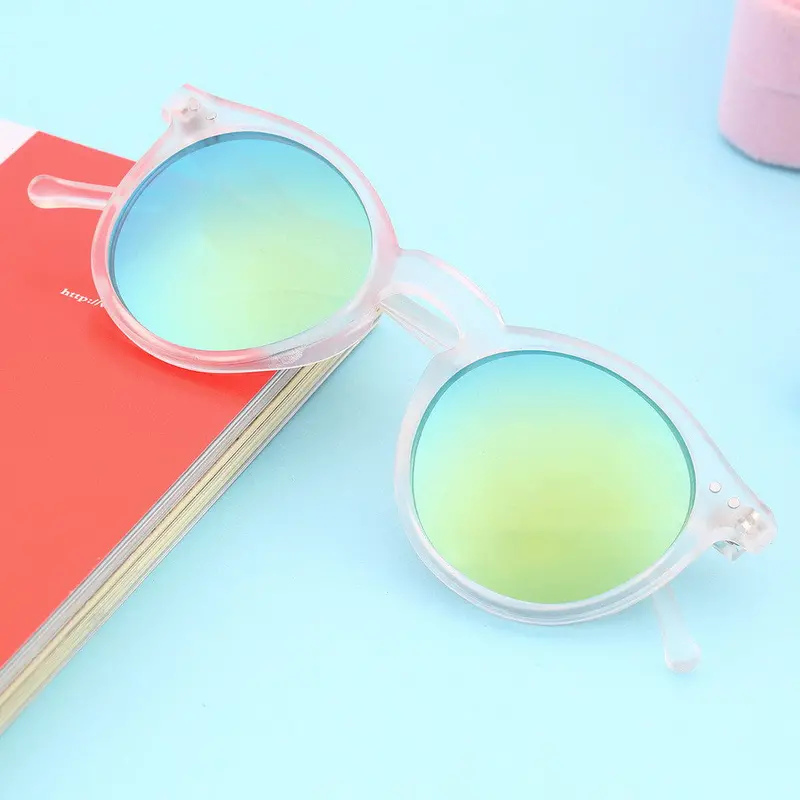 Vintage Retro Mirror Lens Round Glasses Steampunk Sunglasses 6