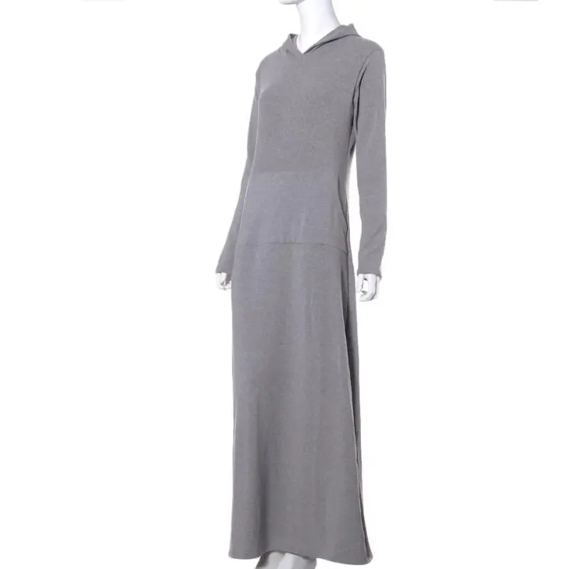 Vintage Round Neck Women Ladies Long Sleeve Sweate Tops Dress Cloth 2