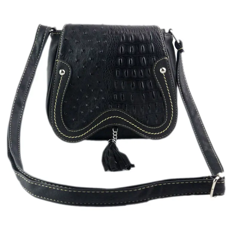 Vintage Tasselwomen Bag Rivet Hollow Out Leather Women Messenger Bags Luxury Crossbody Shoulder Bag Women's Hbags 1