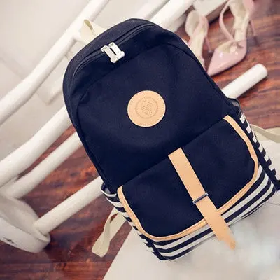 Vintage Women Canvas Backpacks For Teenage Girls School Bags Printing Backpack Travel Bag Mochila Rucksack 1
