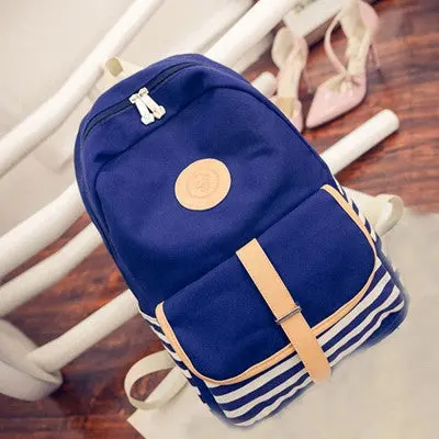 Vintage Women Canvas Backpacks For Teenage Girls School Bags Printing Backpack Travel Bag Mochila Rucksack 2
