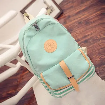 Vintage Women Canvas Backpacks For Teenage Girls School Bags Printing Backpack Travel Bag Mochila Rucksack 3