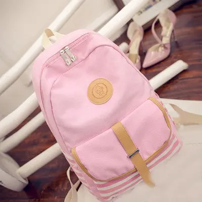 Vintage Women Canvas Backpacks For Teenage Girls School Bags Printing Backpack Travel Bag Mochila Rucksack 4