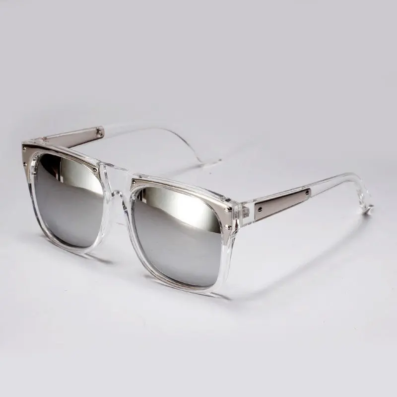 Vintage Women's Men's Sunglasses Goggles Mirror Reflective Lens Eyewear Sun Glasses 4 Colors Lunette De Soleil Femme 4