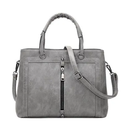 Vintage Zipper Decorative Women's Handbags Women Totes Clutch Purse Ladies Famous Designer Shoulder Bags Women Bag 2