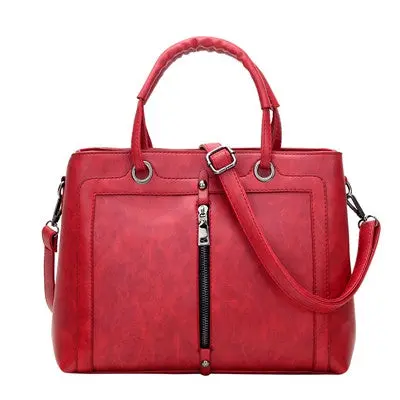 Vintage Zipper Decorative Women's Handbags Women Totes Clutch Purse Ladies Famous Designer Shoulder Bags Women Bag 3
