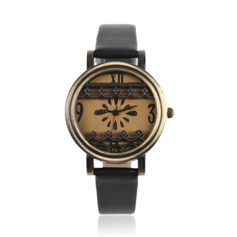 Vintageanalog Quartz Dial Watches Leather Wrist Watch Retro Gift 1