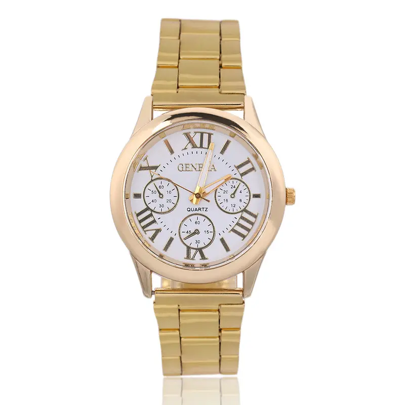 Vintagero Numeralsgold Stainless Steel Literally Quartz Dress Watch Relogio Feminino 1