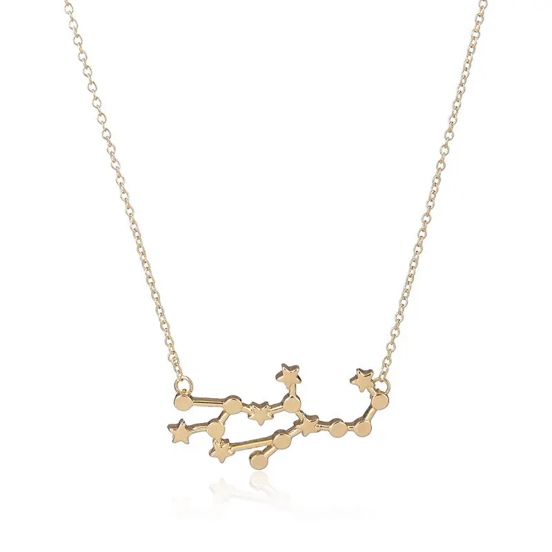 Virgo Zodiac Sign Astrology Pendant Constellation Astrology Necklace August And September Birthday 10Pcs-N171 1
