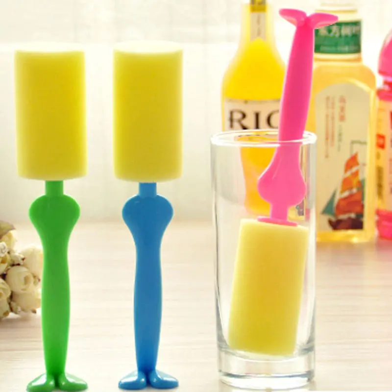 Vogue Sponge Brush Glass Bottle Cup Washing Cleaning Kitchen Cleaner Tool 77946 1