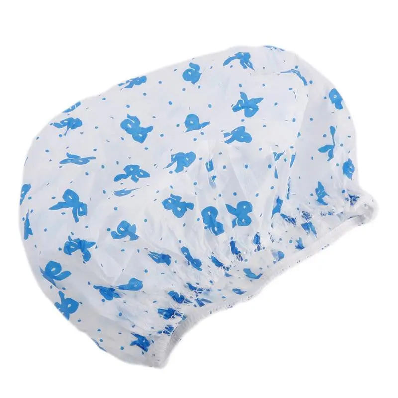 Vogue Waterproof Elastic Plastic Shower Bathing Bouffant Salon Hair Cap 77753 1