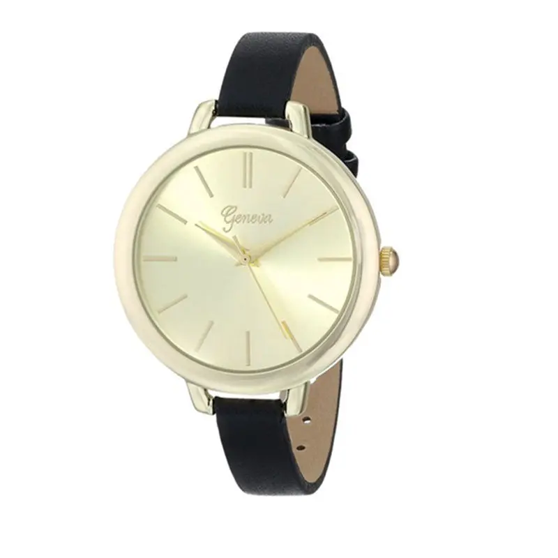 Vogue Women Watch Girl Geneva Relojes Analog Dial Elegent Thin Leather Strap Wristwatch Dress Clocks 1
