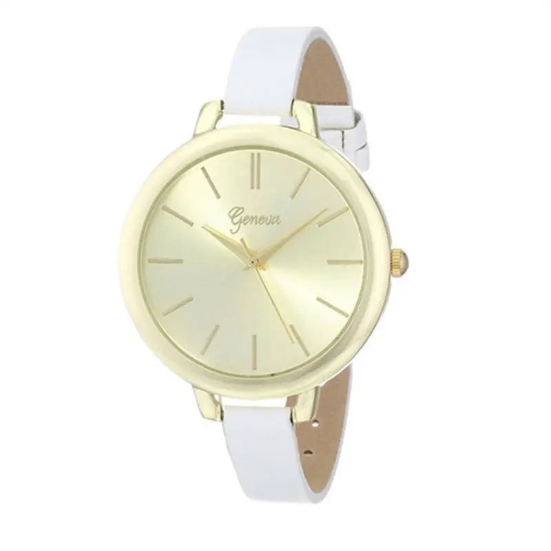 Vogue Women Watch Girl Geneva Relojes Analog Dial Elegent Thin Leather Strap Wristwatch Dress Clocks 4