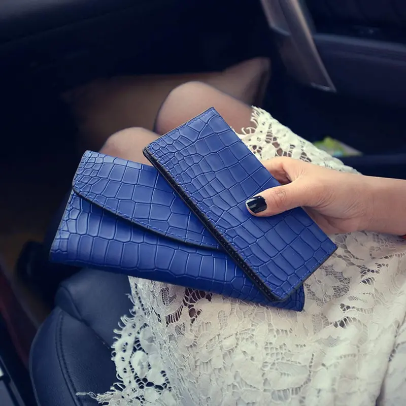 Wallet Women Long Purse Pu Leather Clutch Wallets Card Holder Bolsa Feminina 2
