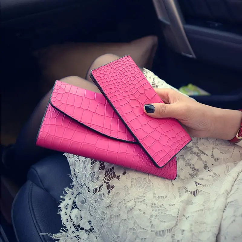 Wallet Women Long Purse Pu Leather Clutch Wallets Card Holder Bolsa Feminina 4