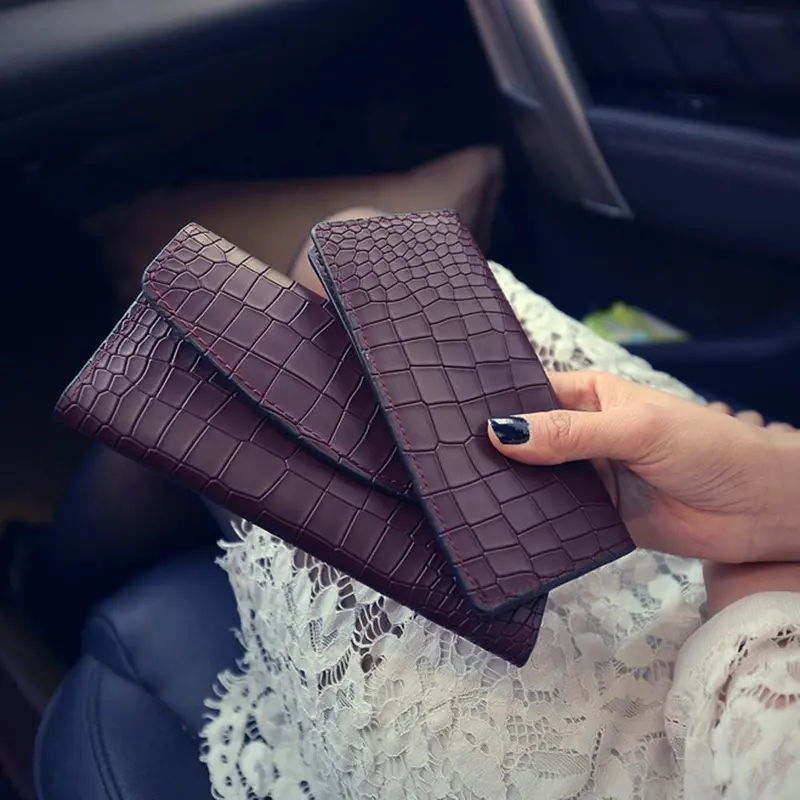 Wallet Women Long Purse Pu Leather Clutch Wallets Card Holder Bolsa Feminina 5