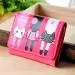 Wallet Women Luxury Cat Pattern Pu Leather Coin Purse Short Wallets Card Holders Handbag 3