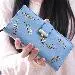 Wallet Women Luxury Leaf Bifold Pu Leather Clutch Card Holder Purse Long Lady Handbag 2