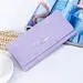 Wallet Women Solid Hasp Coin Purse Pu Leather Long Wallets Card Holders Handbag Bolsa Feminina 5