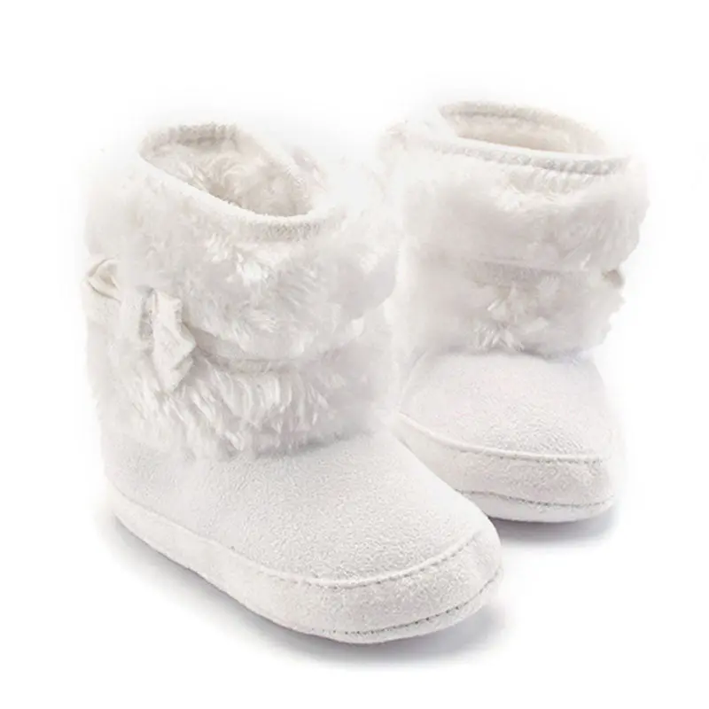 Warm Baby Girls Boots Born Baby Girl Shoes Ankle Snow Boots Infant Antiskid Shoes First Walkers 1