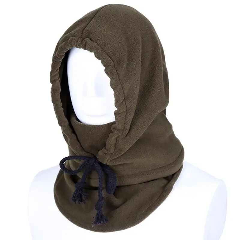 Warm Outdoor Thicker Fleece Cold Wind Protection Face Mask Scarf Hat Snowboard Hood Wind Cap Bike Thermal Balaclavas 1