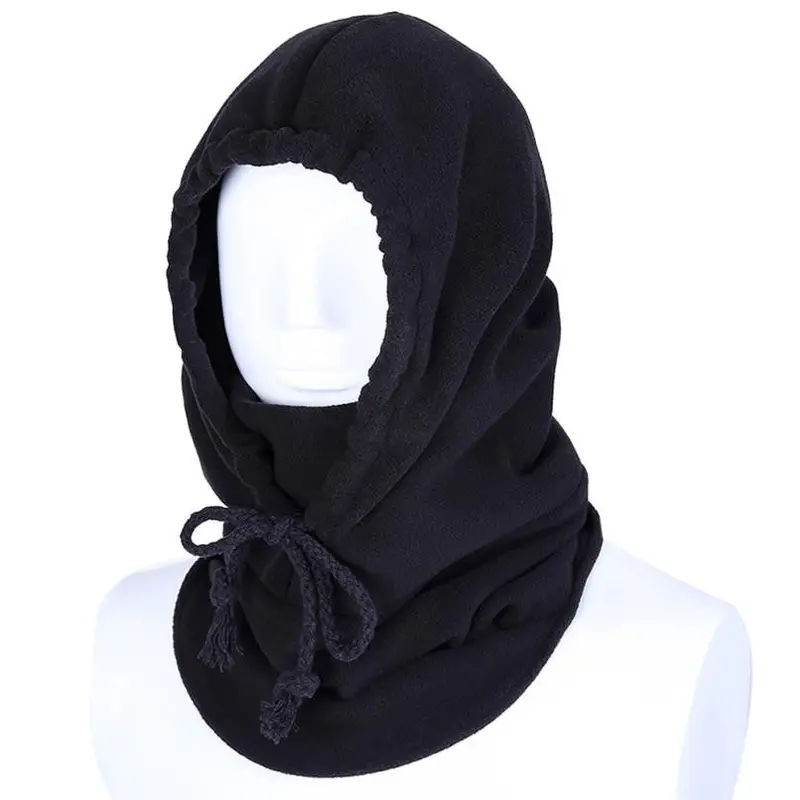 Warm Outdoor Thicker Fleece Cold Wind Protection Face Mask Scarf Hat Snowboard Hood Wind Cap Bike Thermal Balaclavas 2