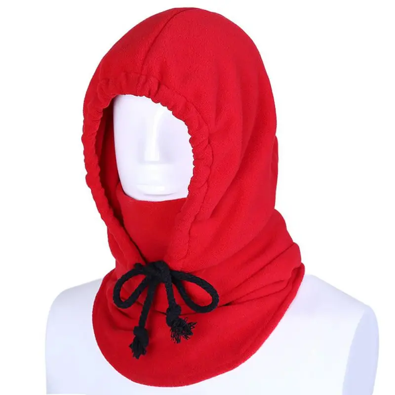 Warm Outdoor Thicker Fleece Cold Wind Protection Face Mask Scarf Hat Snowboard Hood Wind Cap Bike Thermal Balaclavas 9