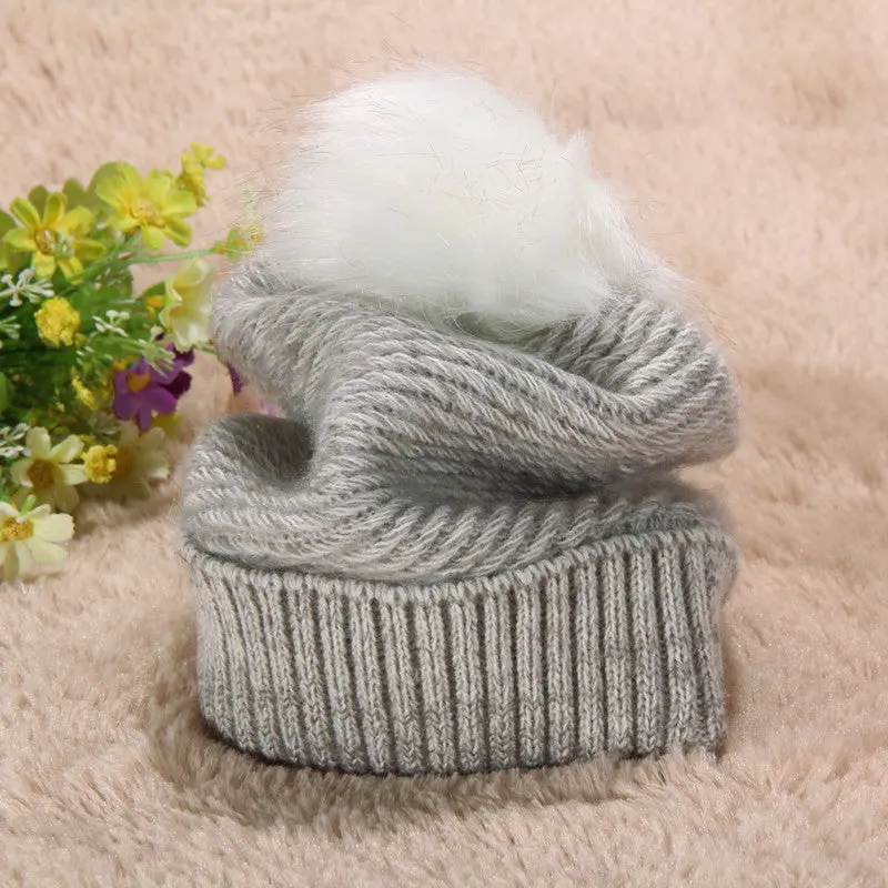 Warm Unisex Women Men Knit Ski Crochet Cap Beanie Cotten Blended Unisex Hip-Hop Hat Ski Skull Cap Gorras 2