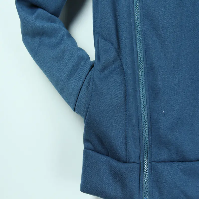 Warm Women Casual Hoodies Diagonal Zipper Long Sleeve Solid Sweatshirts Women Hooded Hoody Tops M0614 8