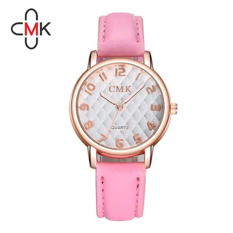 Watch Cmk Women Leather Wristwatch Waterproof Analog Sport Quartz Watch Ladies Dress Wrist Watch Relogio Feminino Feida 3