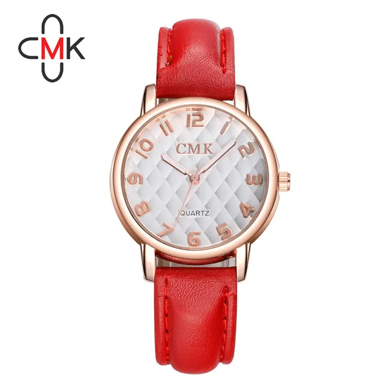 Watch Cmk Women Leather Wristwatch Waterproof Analog Sport Quartz Watch Ladies Dress Wrist Watch Relogio Feminino Feida 4