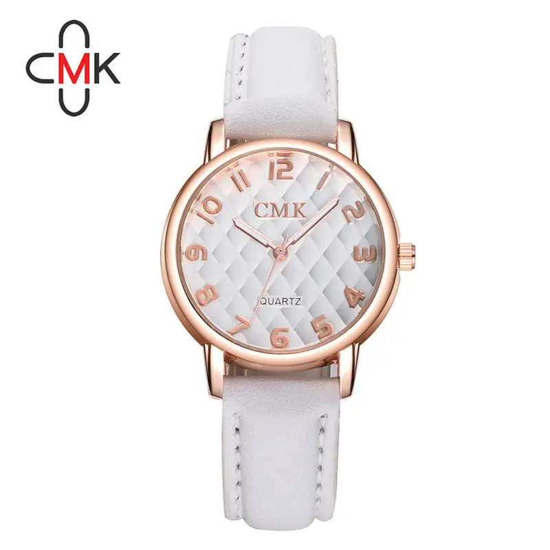 Watch Cmk Women Leather Wristwatch Waterproof Analog Sport Quartz Watch Ladies Dress Wrist Watch Relogio Feminino Feida 5